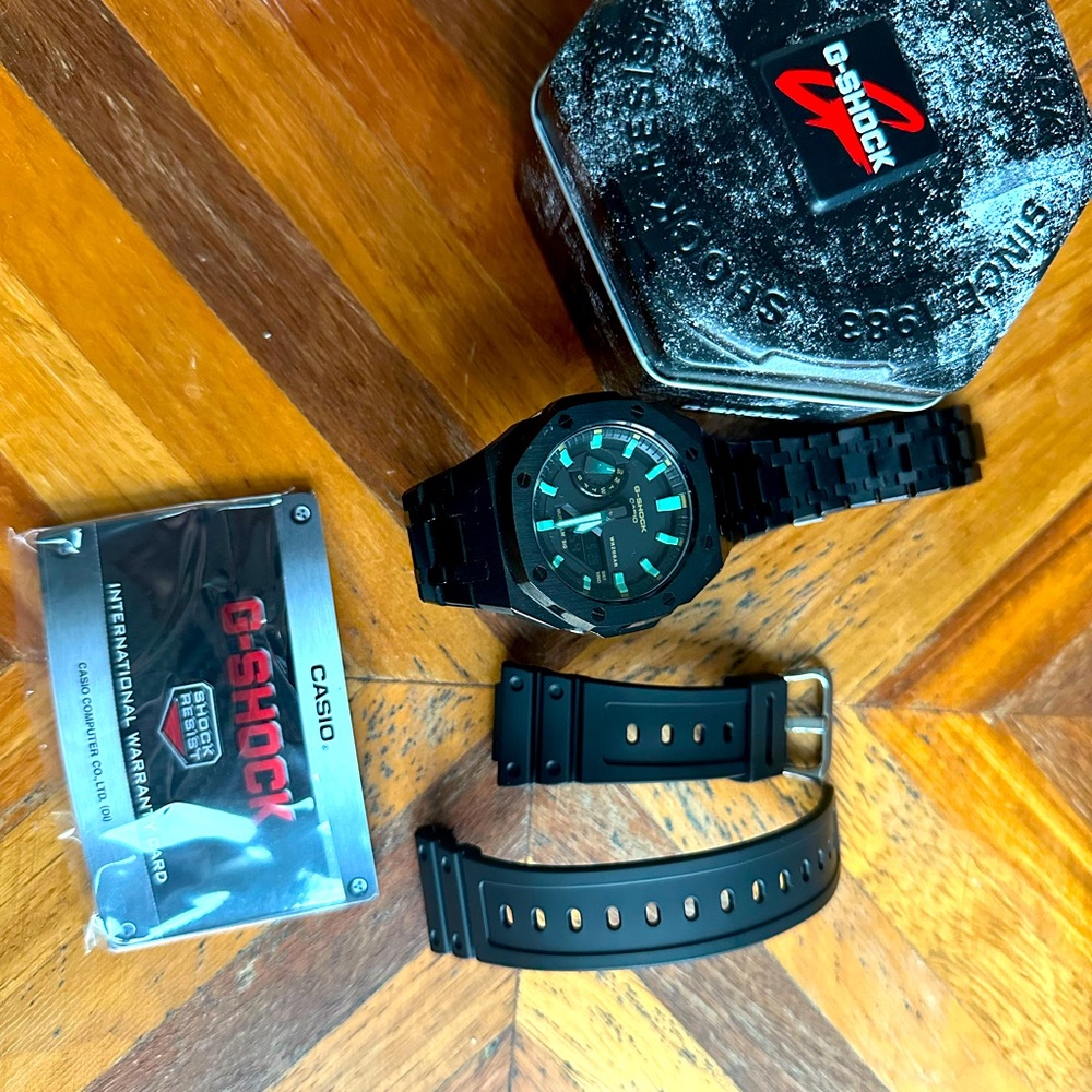 Casioak Mod - Casio G-shock - CASIO G-SHOCK GA-2100RC-1A "CASIOAK" BLACK